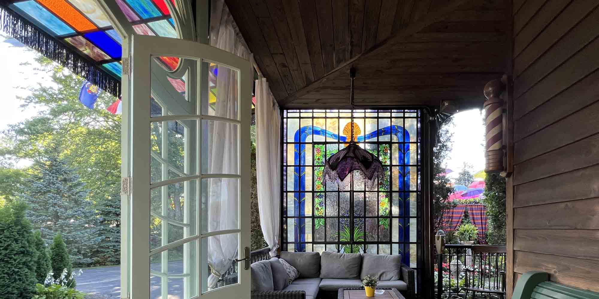 Adeline's Retreat whole house rental with stained glass features